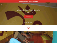 Tablet Screenshot of minnehahayoga.com